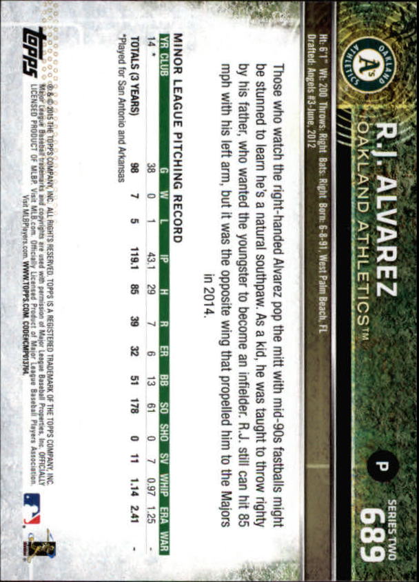 2015 Topps Baseball Part 3 - Picture 315 of 335
