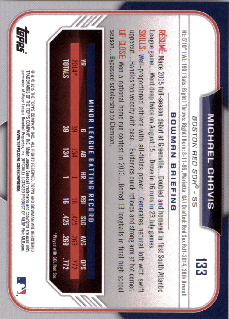 2015 Bowman Draft Baseball YOU PICK - Picture 209 of 305