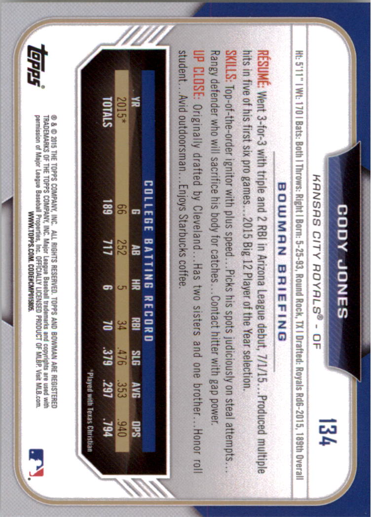 2015 Bowman Draft Baseball YOU PICK - Picture 211 of 305