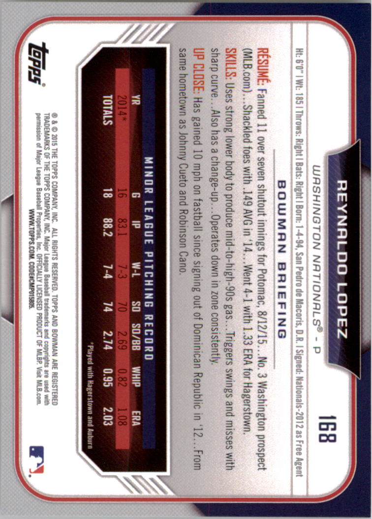 2015 Bowman Draft Baseball YOU PICK - Picture 261 of 305