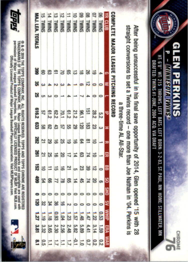 Béisbol Topps 2016 cromo edición zafiro 1-101 tú eliges - Imagen 149 de 196
