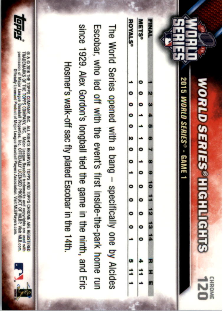 2016 Topps Cromato Zaffiro Edizione Baseball 102-201 A SCELTA - Foto 39 di 193