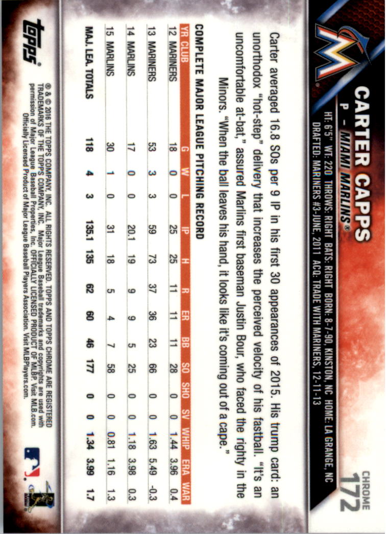 2016 Topps Cromato Zaffiro Edizione Baseball 102-201 A SCELTA - Foto 139 di 193
