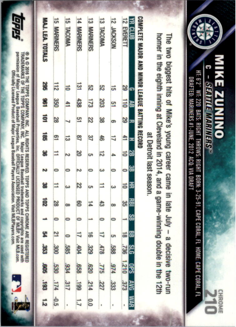 Béisbol 202-301 2016 cromo edición zafiro 202-301 tú eliges - Imagen 19 de 191