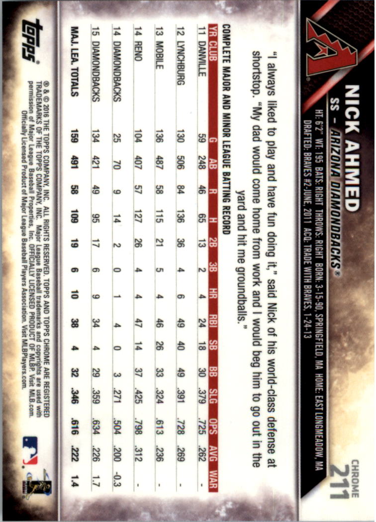 Béisbol 202-301 2016 cromo edición zafiro 202-301 tú eliges - Imagen 21 de 191
