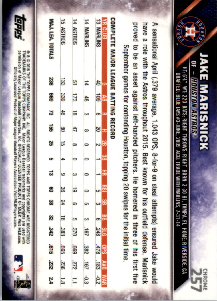 Béisbol 202-301 2016 cromo edición zafiro 202-301 tú eliges - Imagen 107 de 191