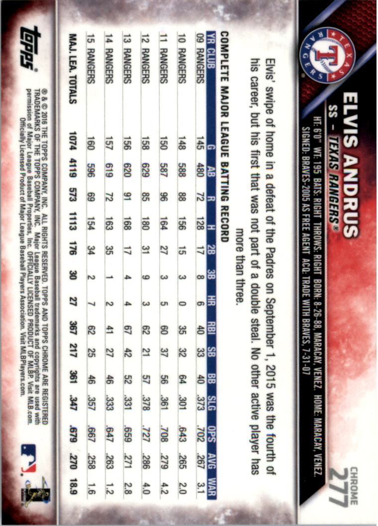 Béisbol 202-301 2016 cromo edición zafiro 202-301 tú eliges - Imagen 143 de 191