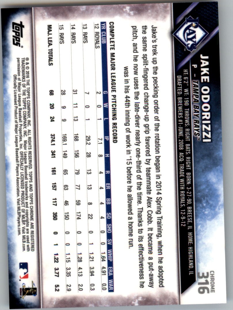 2016 Topps Chrome Sapphire Edition Baseball 302-401 YOU PICK - Picture 29 of 194