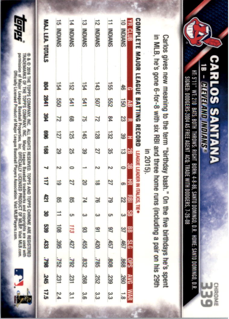 2016 Topps Chrome Sapphire Edition Baseball 302-401 YOU PICK - Picture 75 of 194