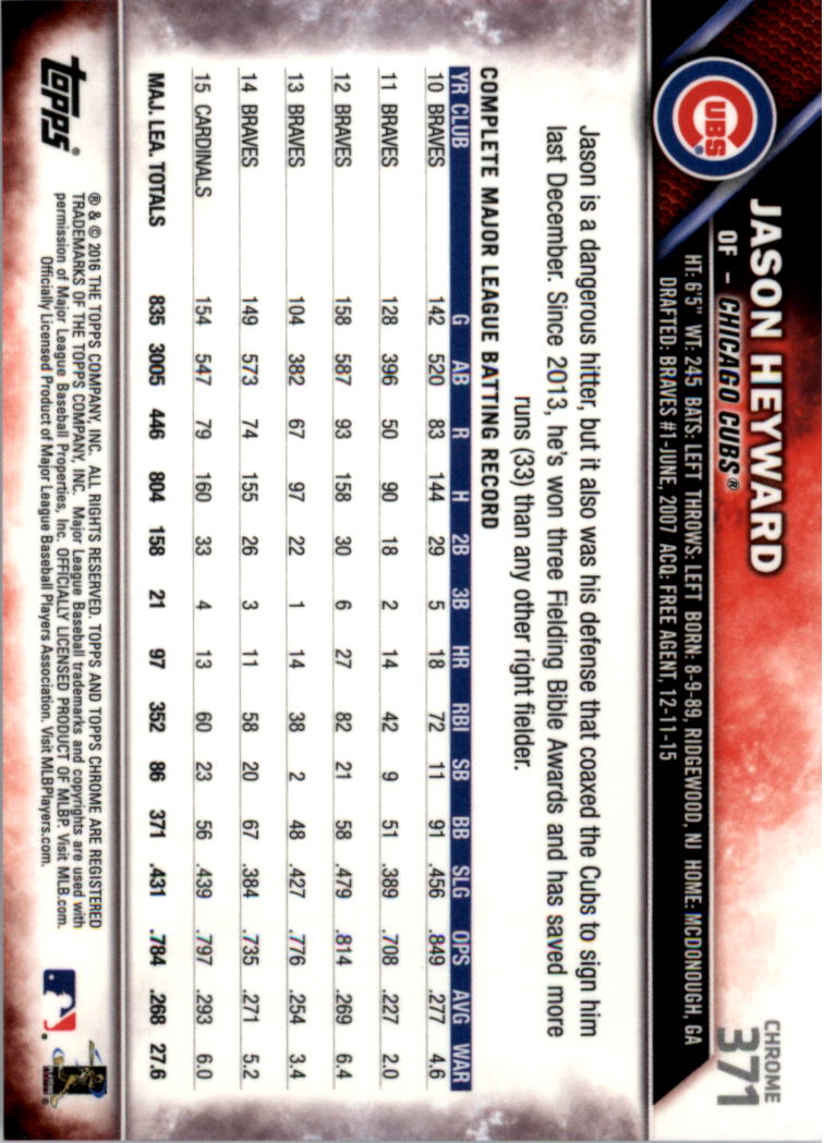 2016 Topps Chrome Sapphire Edition Baseball 302-401 YOU PICK - Picture 136 of 194