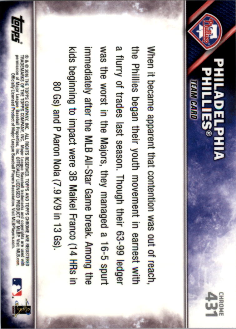 2016 Topps Chrome Sapphire Edition Baseball 402-501 YOU PICK - Picture 61 of 197