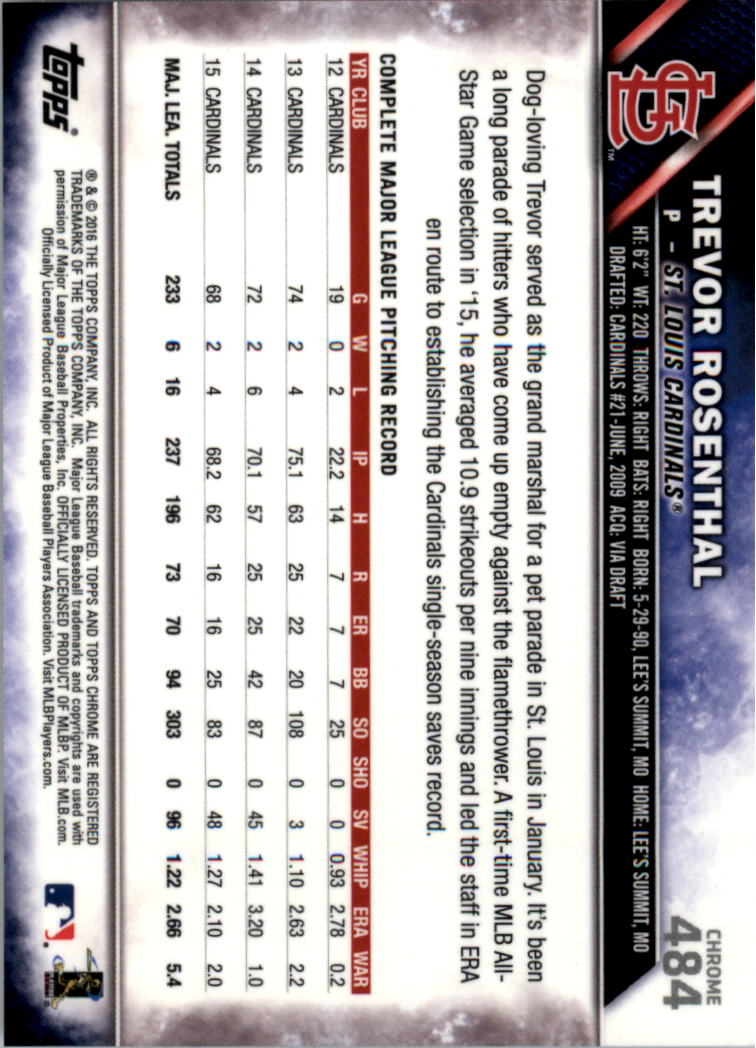 2016 Topps Chrome Sapphire Edition Baseball 402-501 YOU PICK - Picture 167 of 197