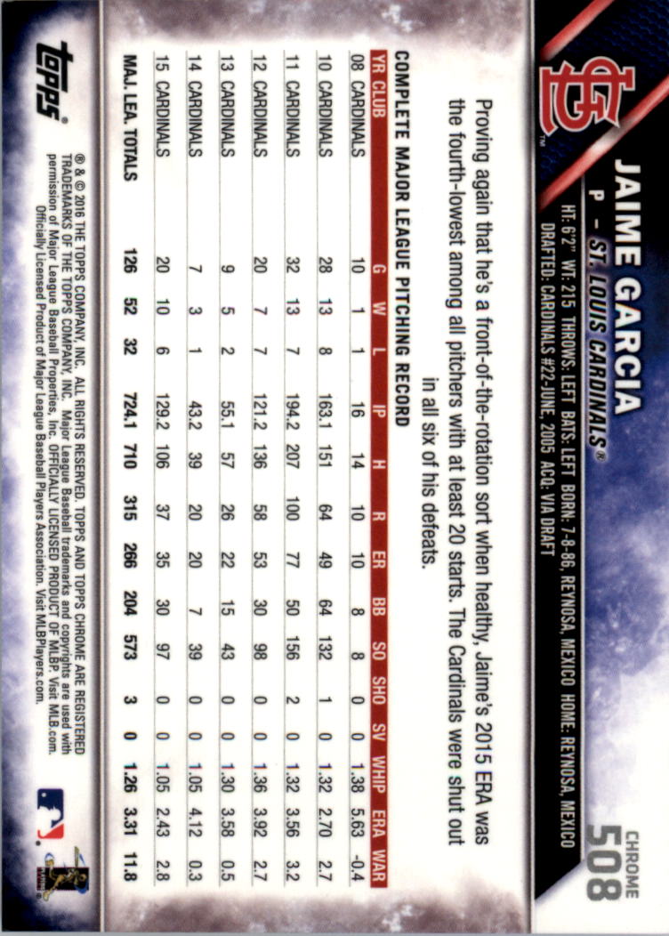 Béisbol 502-601 2016 cromo edición zafiro 502-601 tú eliges - Imagen 15 de 193