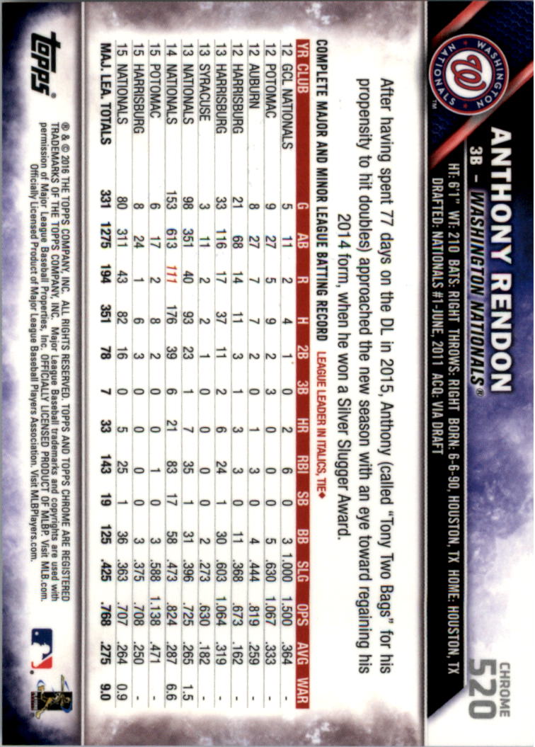 Béisbol 502-601 2016 cromo edición zafiro 502-601 tú eliges - Imagen 37 de 193