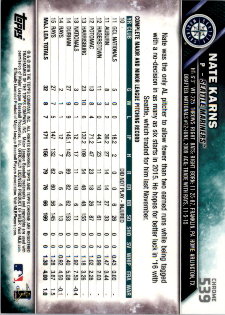 Béisbol 502-601 2016 cromo edición zafiro 502-601 tú eliges - Imagen 75 de 193