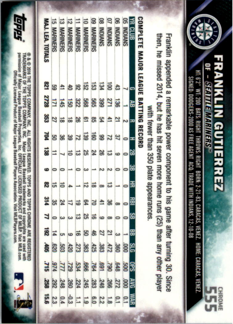 Béisbol 502-601 2016 cromo edición zafiro 502-601 tú eliges - Imagen 105 de 193