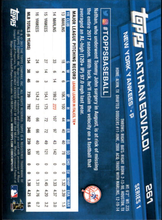 2017 Topps Baseball #251-502 - Picture 19 of 177
