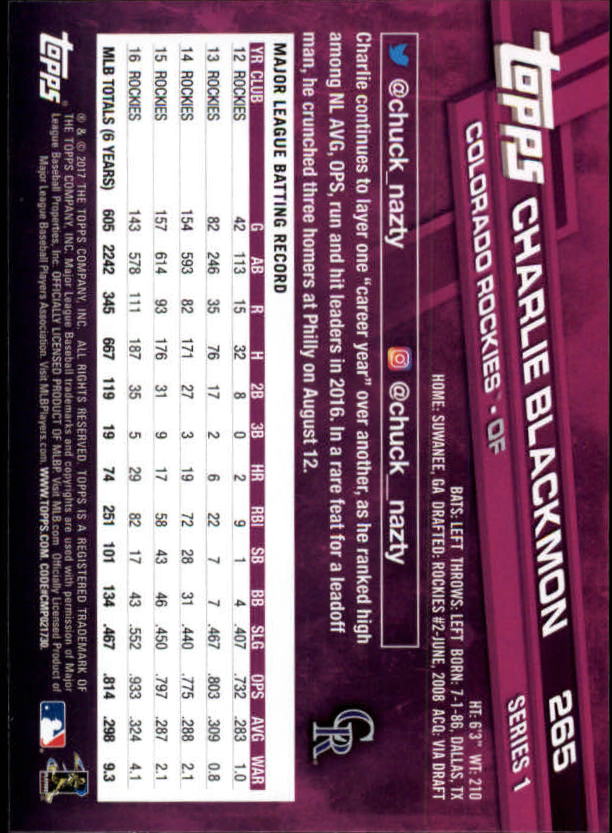 2017 Topps Baseball #251-502 - Picture 27 of 177
