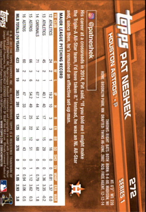 2017 Topps Baseball #251-502 - Picture 39 of 177