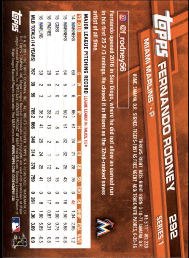 2017 Topps Baseball #251-502 - Picture 71 of 177
