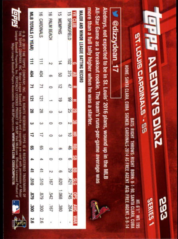 2017 Topps Baseball #251-502 - Picture 73 of 177