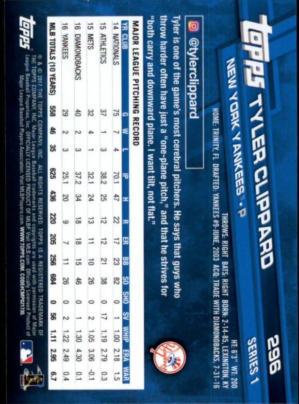 2017 Topps Baseball #251-502 - Picture 79 of 177