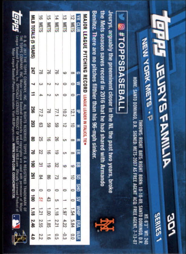 2017 Topps Baseball #251-502 - Picture 87 of 177