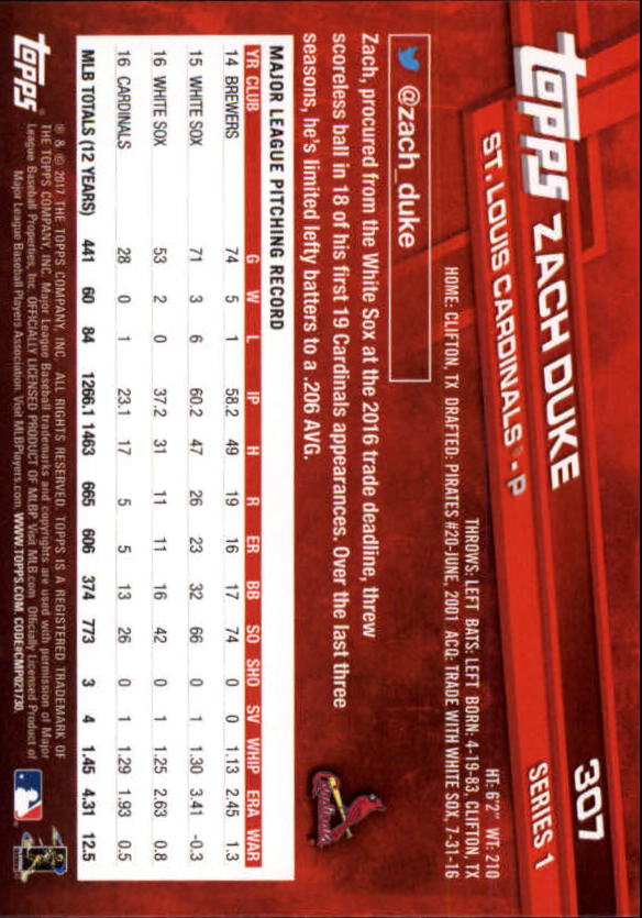 2017 Topps Baseball #251-502 - Picture 97 of 177