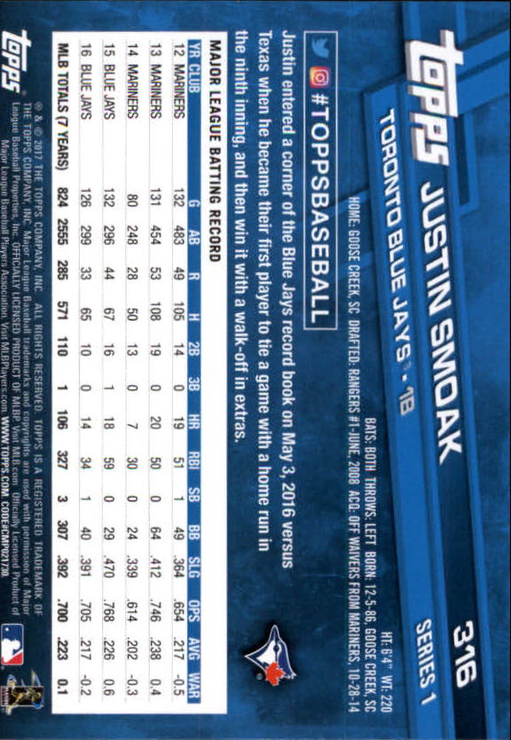 2017 Topps Baseball #251-502 - Picture 115 of 177