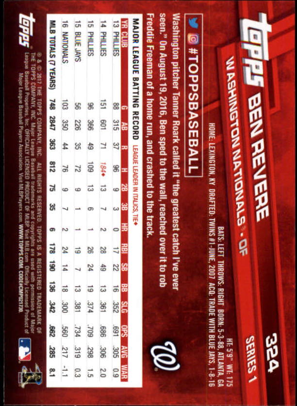 2017 Topps Baseball #251-502 - Picture 131 of 177