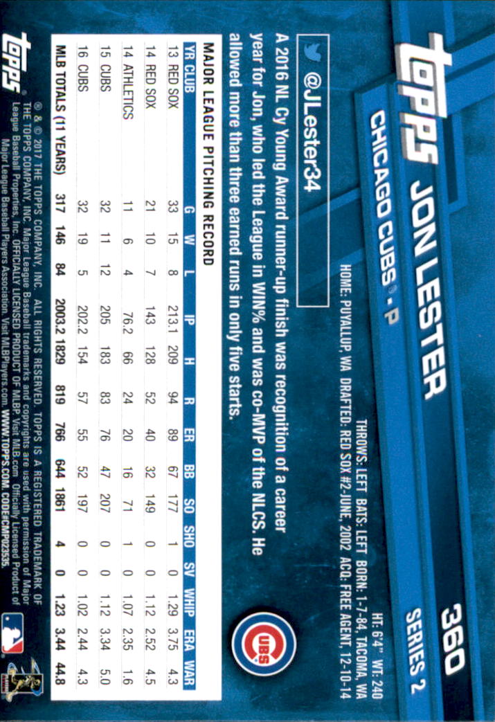 2017 Topps Baseball 301-400 YOU PICK - Picture 111 of 187