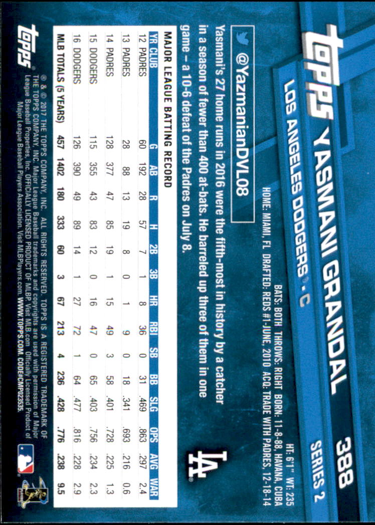 2017 Topps Baseball 301-400 YOU PICK - Picture 165 of 187