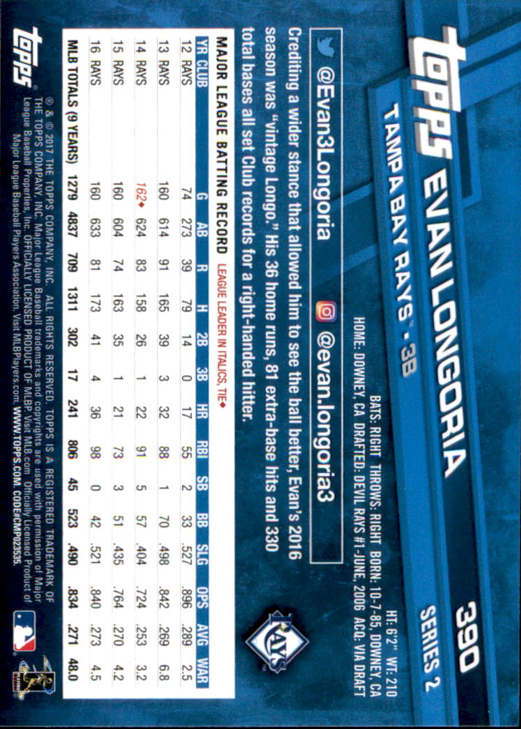 2017 Topps Baseball 301-400 YOU PICK - Picture 167 of 187