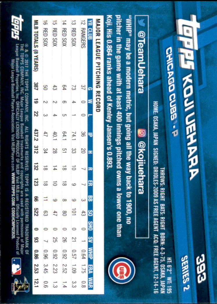 2017 Topps Baseball 301-400 YOU PICK - Picture 173 of 187