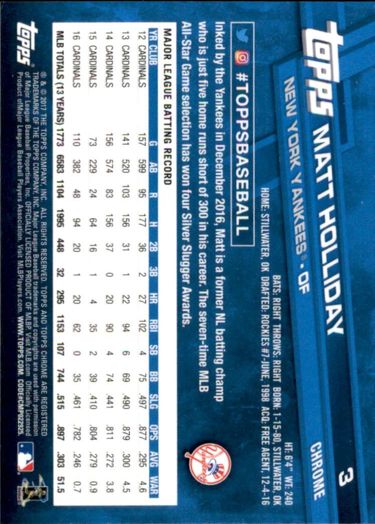 2017 Topps Chrome Baseball - Picture 5 of 240