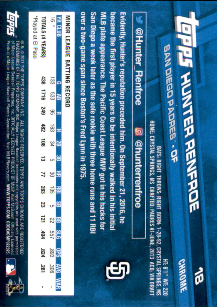 2017 Topps Chrome Baseball - Picture 21 of 240