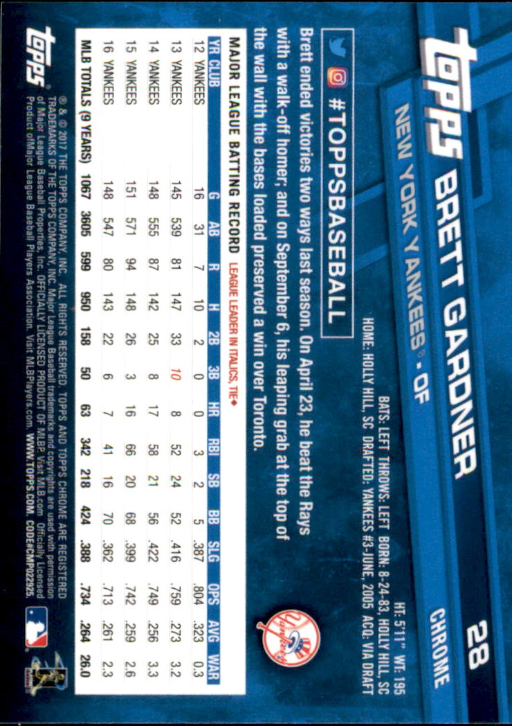 2017 Topps Chrome Baseball - Picture 32 of 240