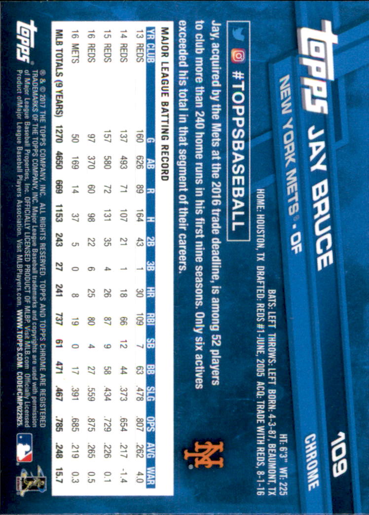 2017 Topps Chrome Baseball - Picture 130 of 240