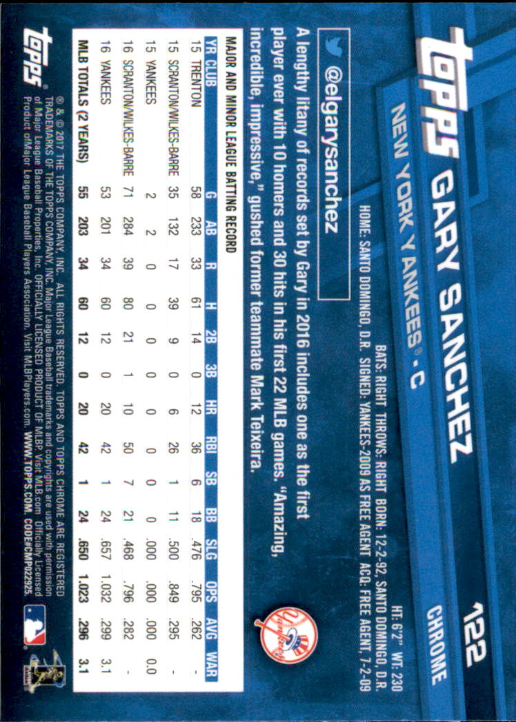 2017 Topps Chrome Baseball - Picture 146 of 240