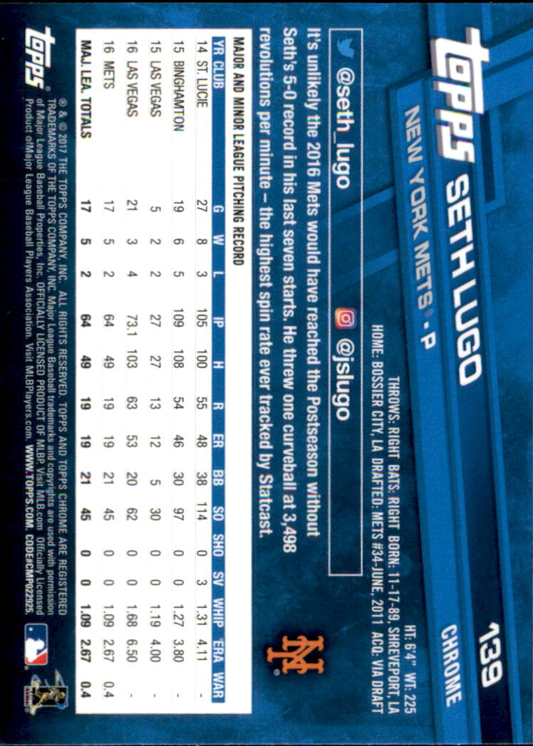 2017 Topps Chrome Baseball - Picture 165 of 240