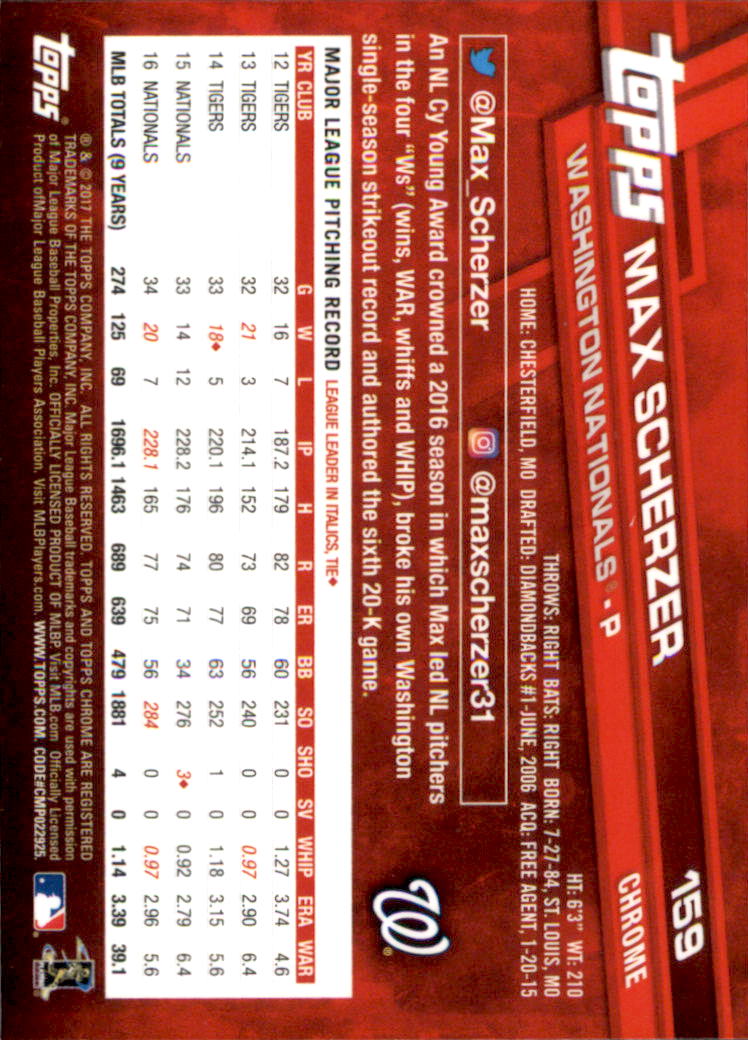2017 Topps Chrome Baseball - Picture 188 of 240