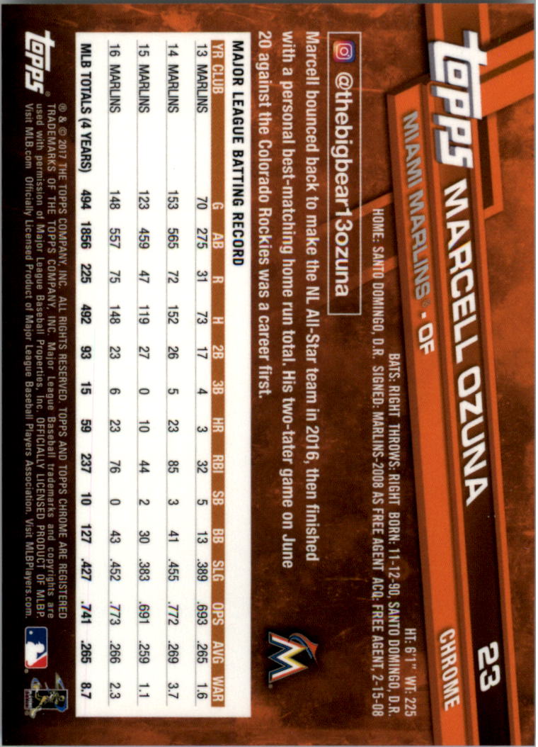 Béisbol Topps 2017 cromo edición zafiro 1-100 tú eliges - Imagen 45 de 199