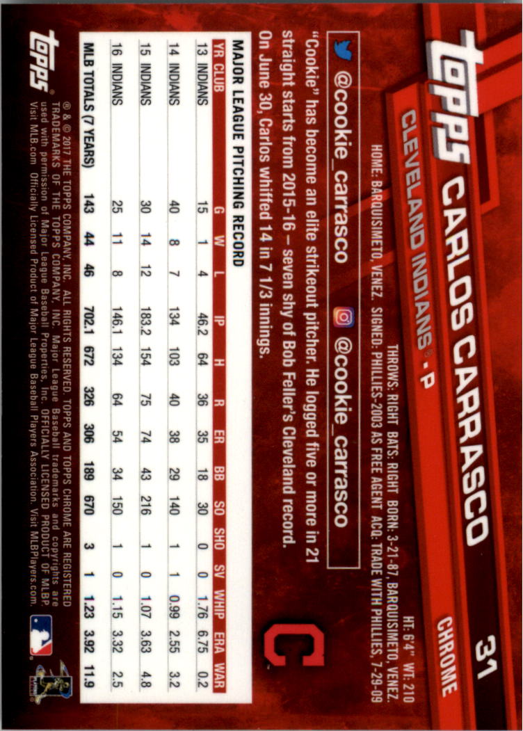 Béisbol Topps 2017 cromo edición zafiro 1-100 tú eliges - Imagen 61 de 199