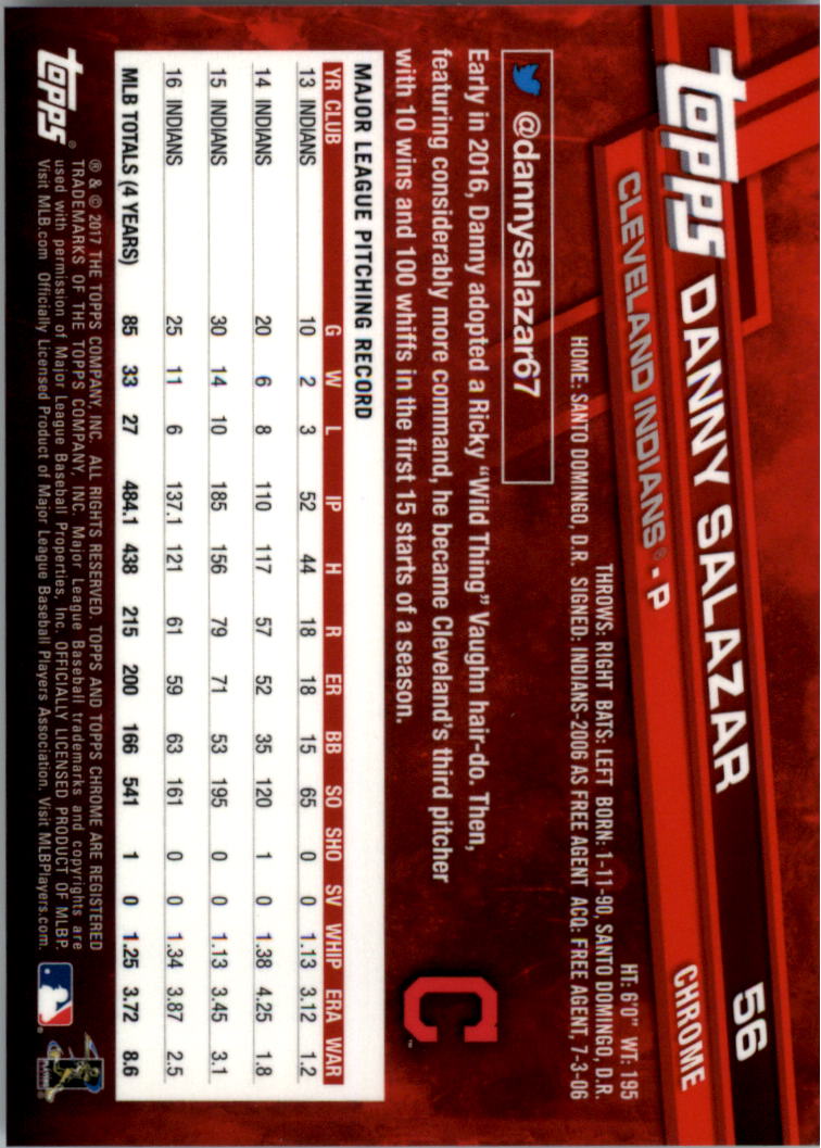 Béisbol Topps 2017 cromo edición zafiro 1-100 tú eliges - Imagen 111 de 199