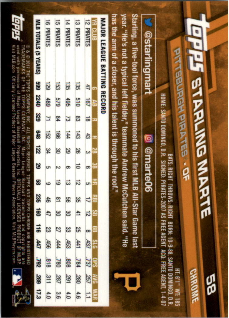 Béisbol Topps 2017 cromo edición zafiro 1-100 tú eliges - Imagen 115 de 199