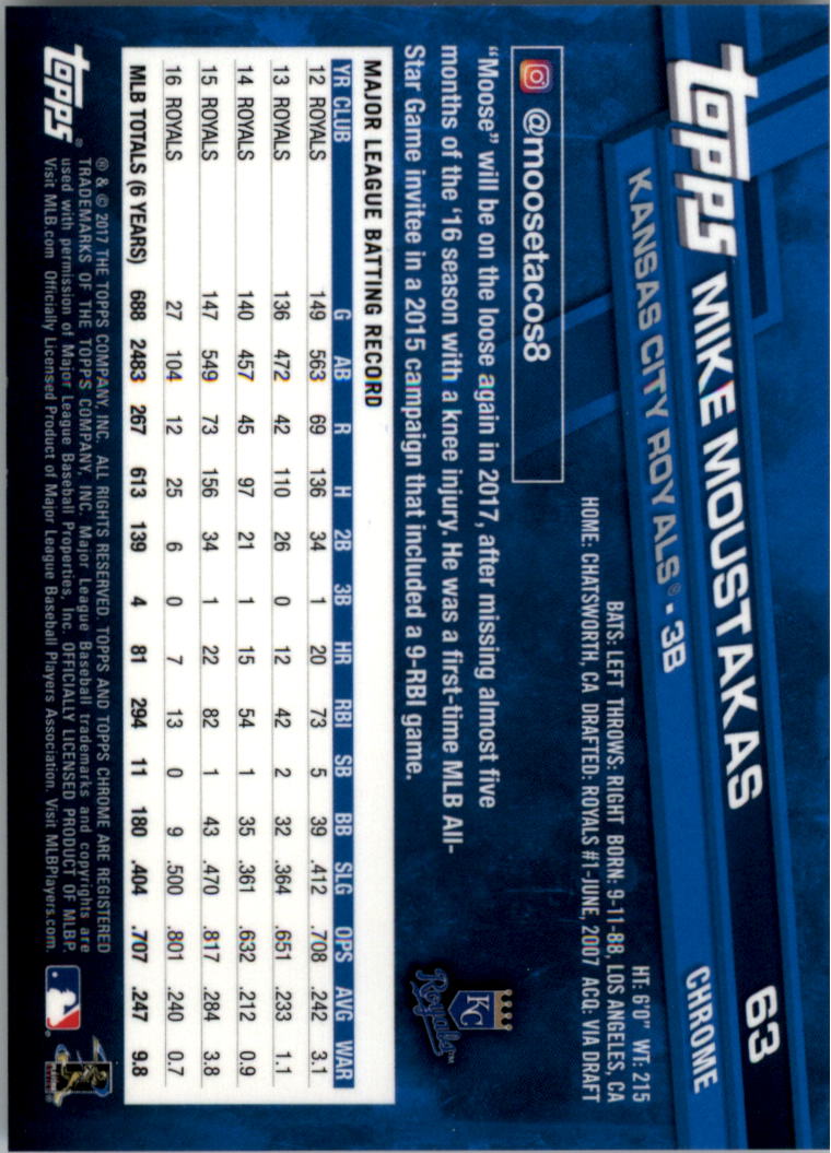 Béisbol Topps 2017 cromo edición zafiro 1-100 tú eliges - Imagen 125 de 199