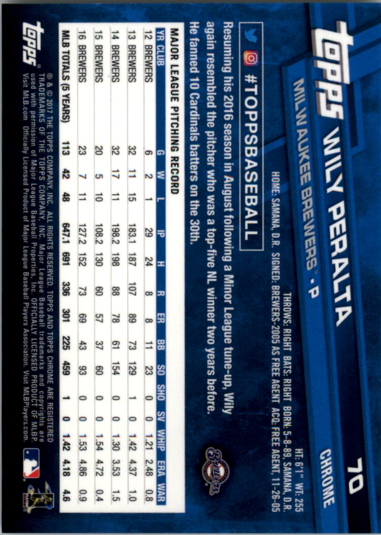 Béisbol Topps 2017 cromo edición zafiro 1-100 tú eliges - Imagen 139 de 199
