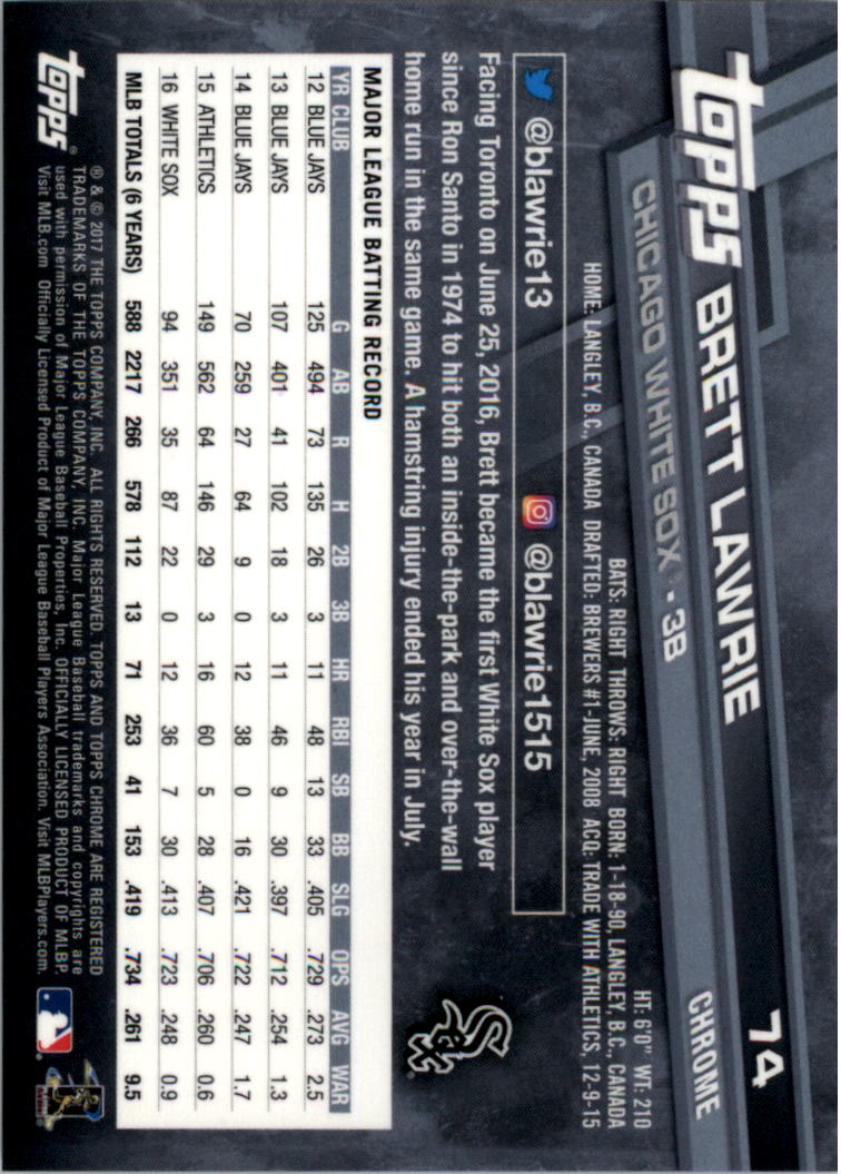 Béisbol Topps 2017 cromo edición zafiro 1-100 tú eliges - Imagen 147 de 199