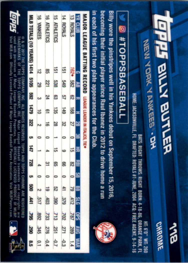 Béisbol Topps 2017 cromo edición zafiro 101-200 tú eliges - Imagen 37 de 201