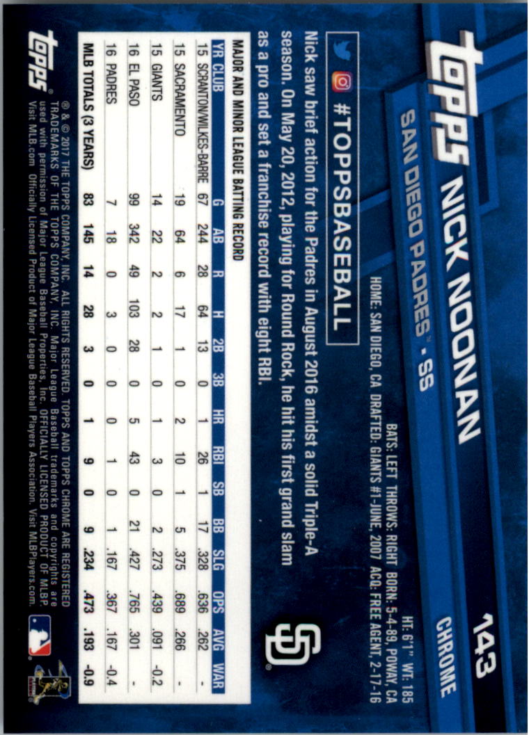 Béisbol Topps 2017 cromo edición zafiro 101-200 tú eliges - Imagen 87 de 201